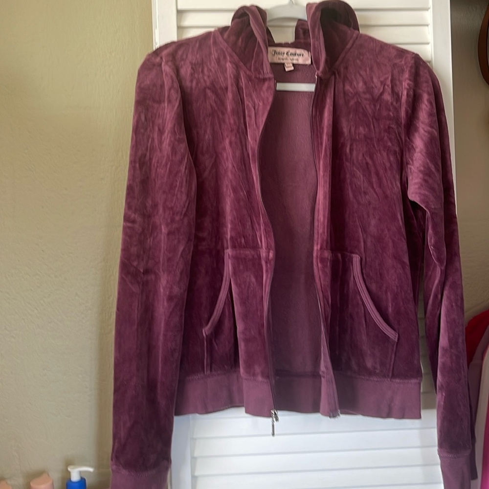 JUICY COUTURE ZIP UP SWEATSHIRT HOODIE | XL | SOFT | VINTAGE